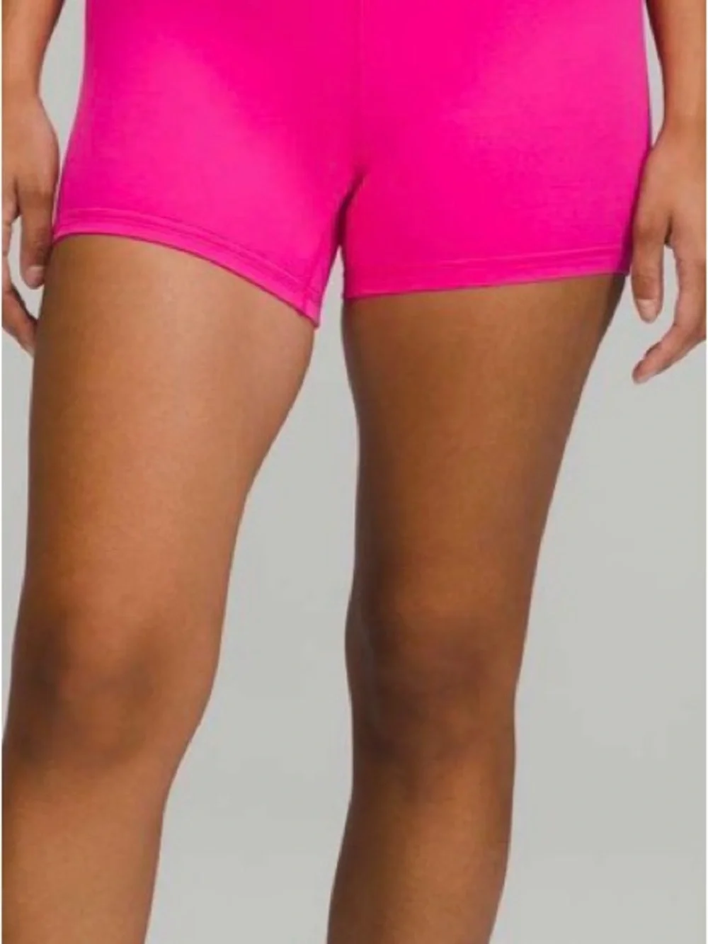lululemon athletica sonic pink biker shorts